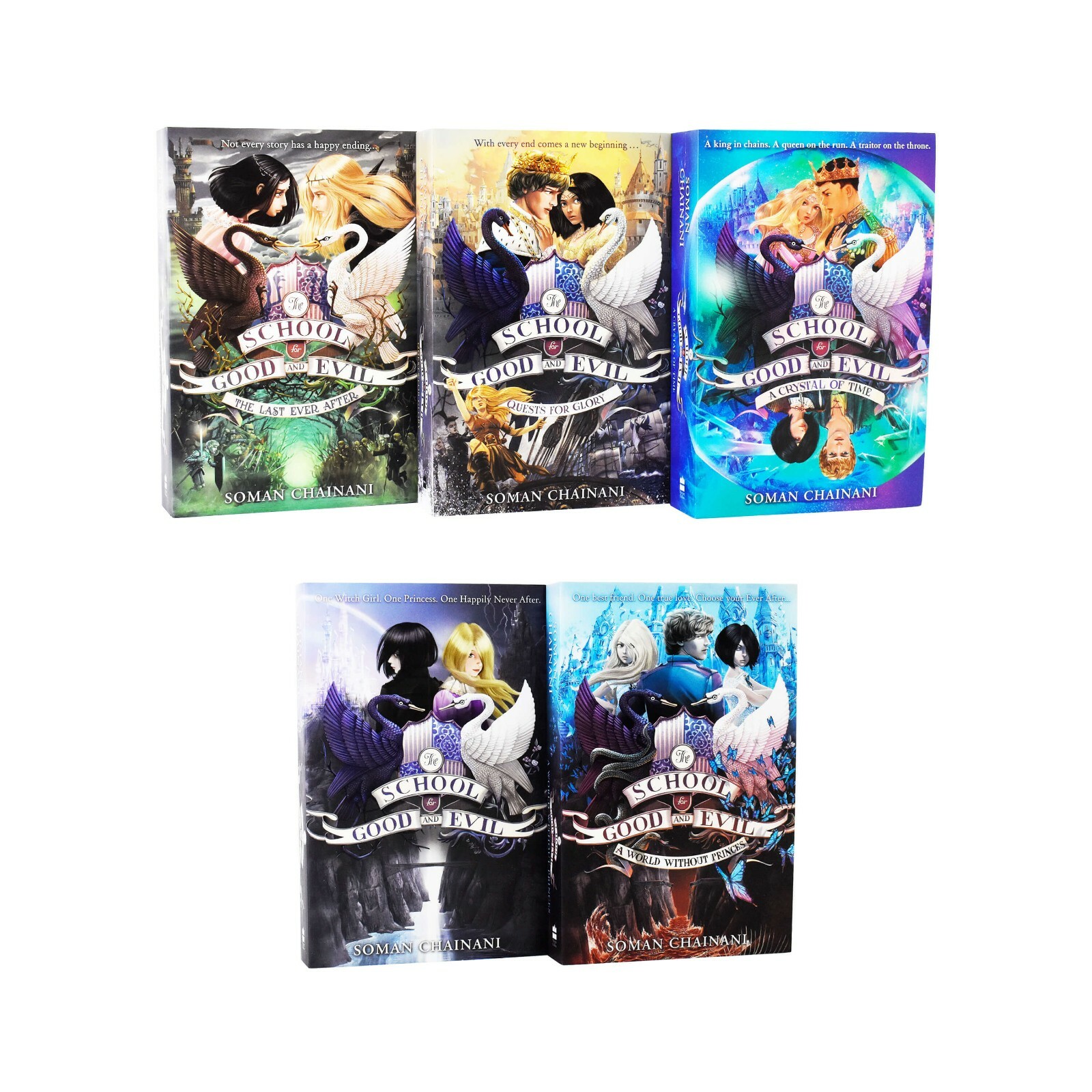 The School for Good and Evil Series by Soman Chainani 5 Books Age 8+ -Paperback