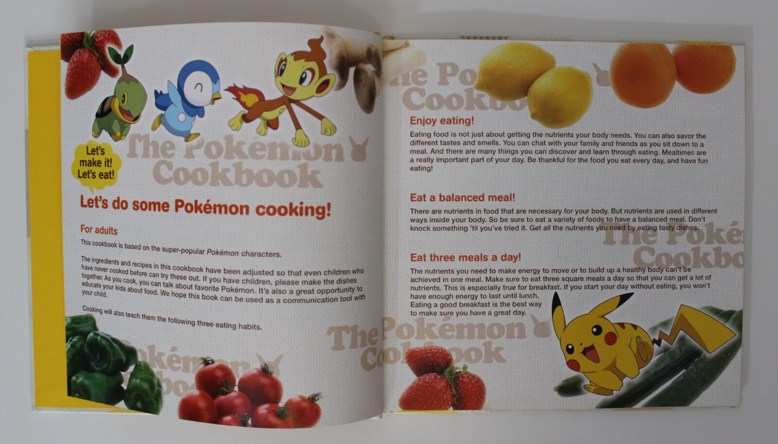 2016 THE POKEMON Cookbook MAKI KUDO 21 x 21 cm. (8.25″ x 8.25″) Fun Recipes HC