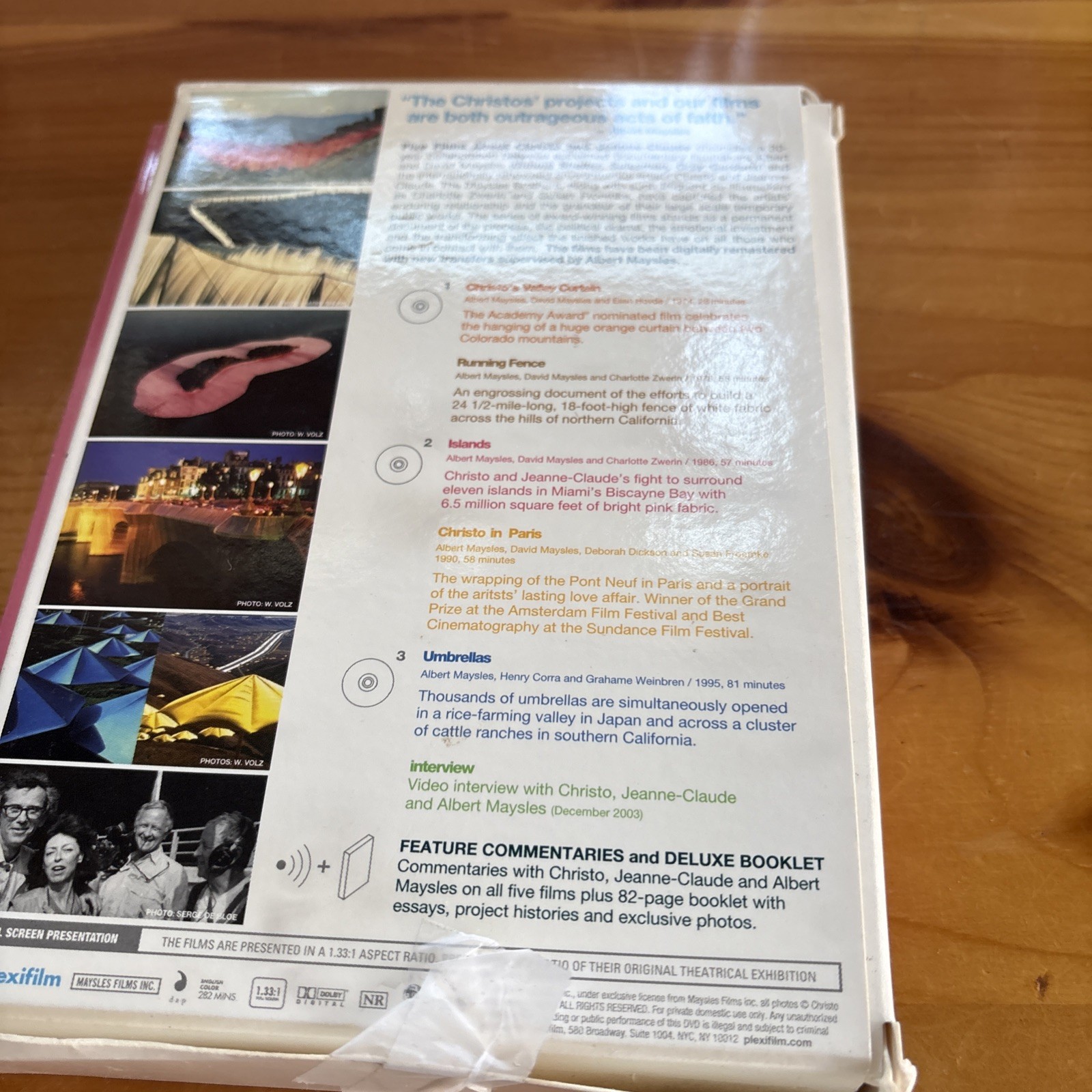 3 Films About Christo And Jeanne-Claude Maysles Films DVD Set – Missing Disc 2