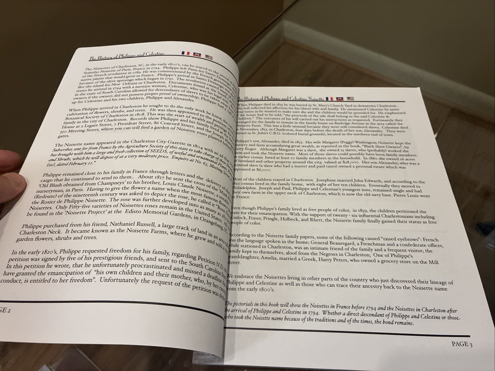 The Noisettes Since 1710 Family Genealogy Book – Margaret Noisette – 86 Pages