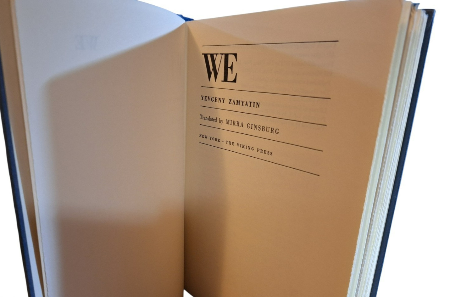 WE by Yevgeny Zamyatin First US edition 1972, HBDJ Viking VG+/VG+ NICE