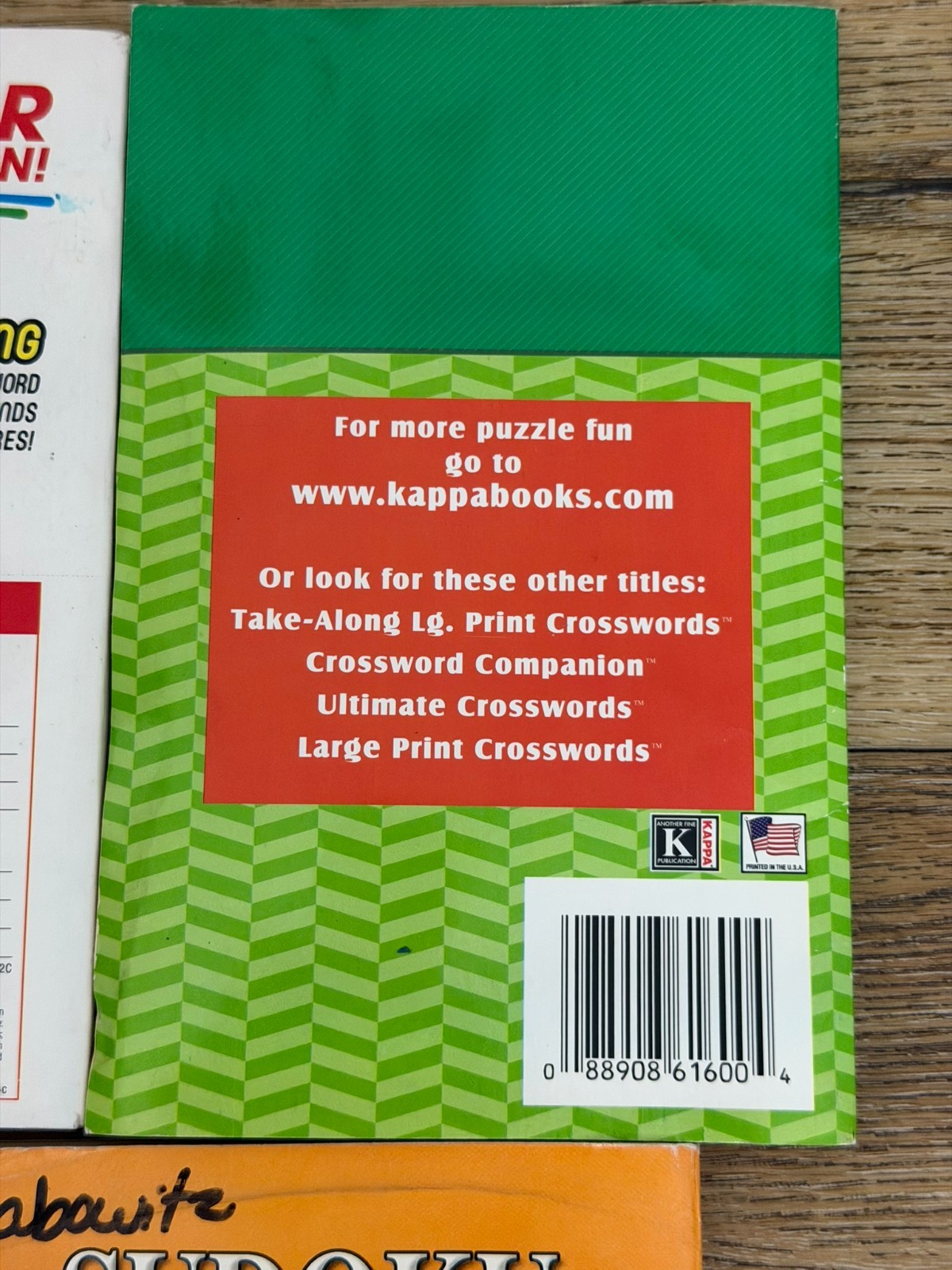 Puzzle Book Lot 6 Large Print Word Find Sudoku Crossword Kappa Puzzles