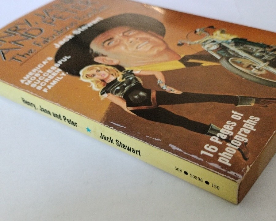 Henry, Jane and Peter – The Fabulous Fondas by Jack Stewart 1976 vintage pbk VG