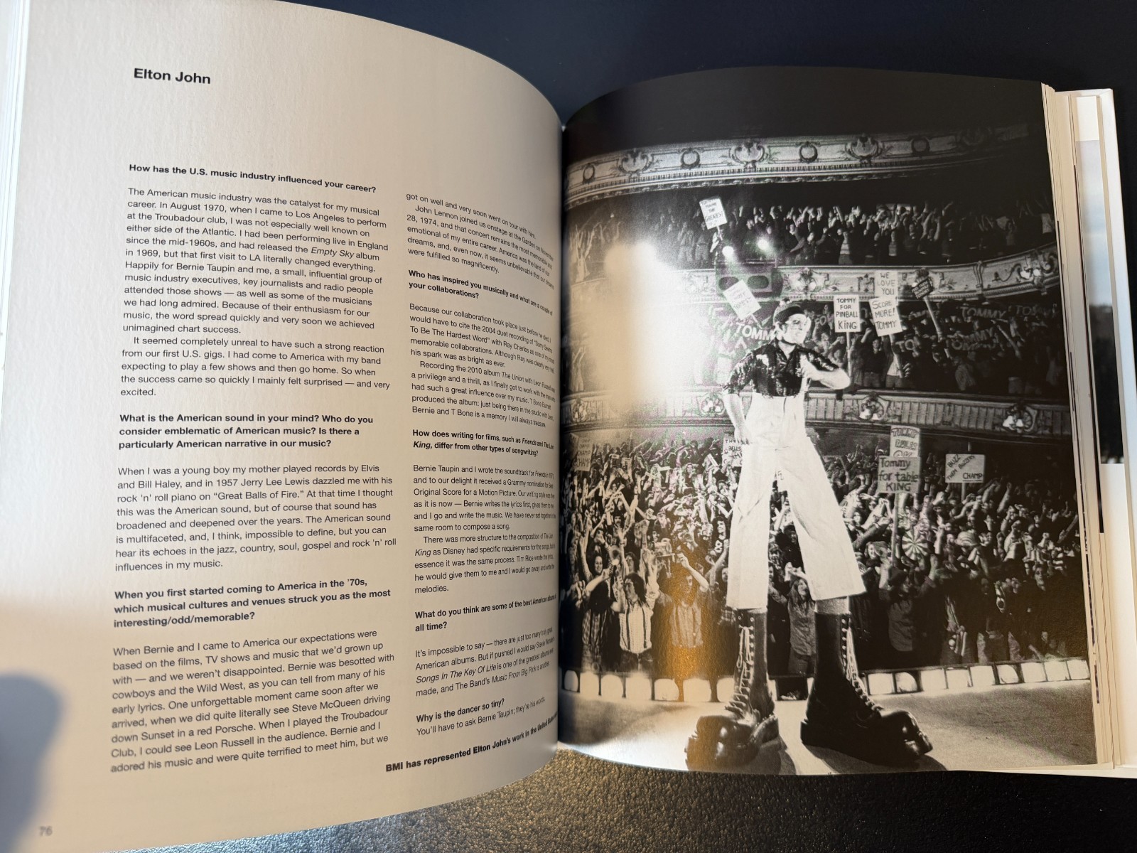 BMI 75 Years Of American Music – Hardcover Book – Published 2014 – 164 Pages