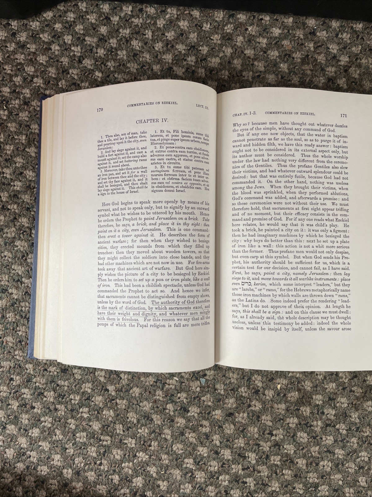 Calvin’s Commentary on Ezekiel 2 Volume Set Eerdmans 1948 Hardback