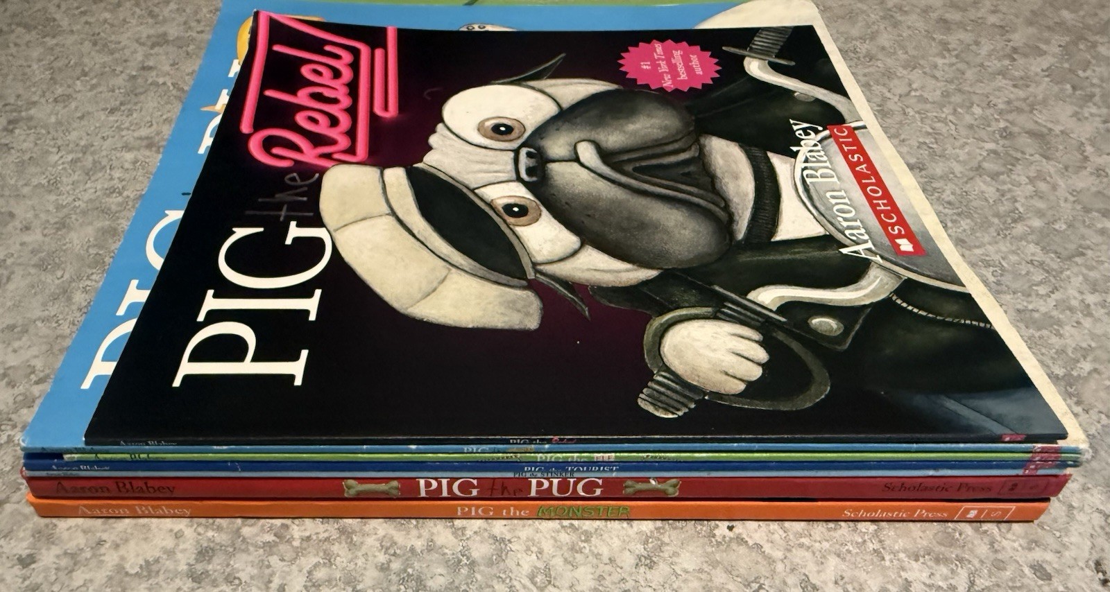 Lot Of 7 Pig the Pug Series Books Set by Aaron Blabey 2 Hc 5 Pb