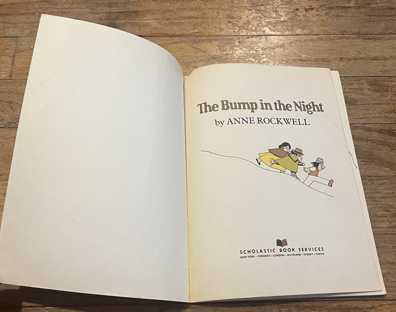 THE BUMP IN THE NIGHT : by Anne Rockwell : vintage