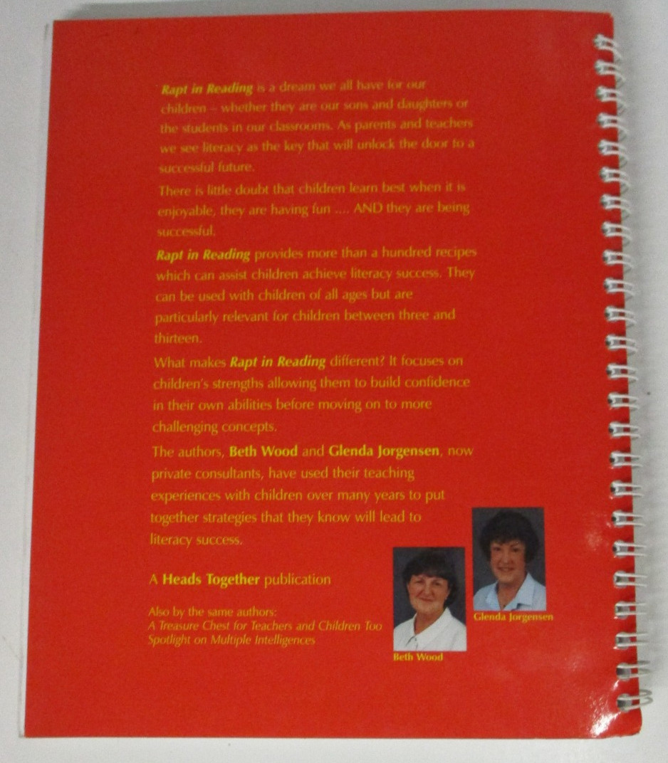 RAPT In Reading + Number, by Beth Wood & Glenda Jorgensen – 0646364030