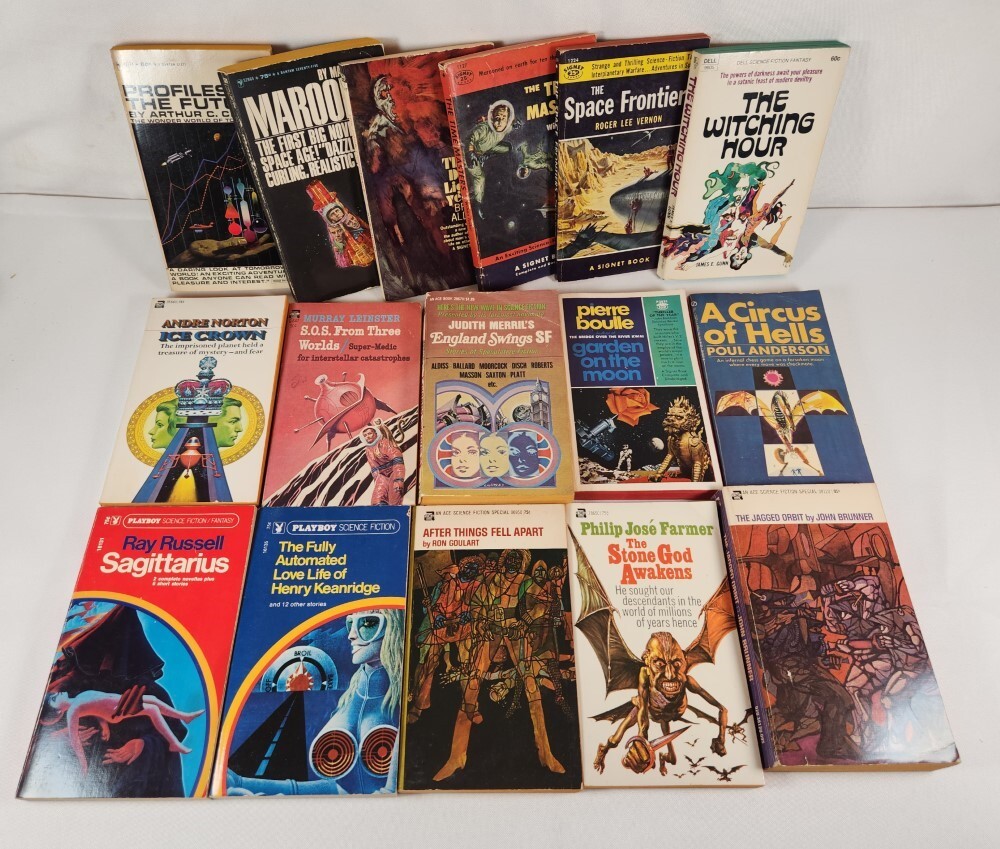 Pocket Paperbacks Lot of 61 Books Science Fiction Avon Signet Pyramid Dell +