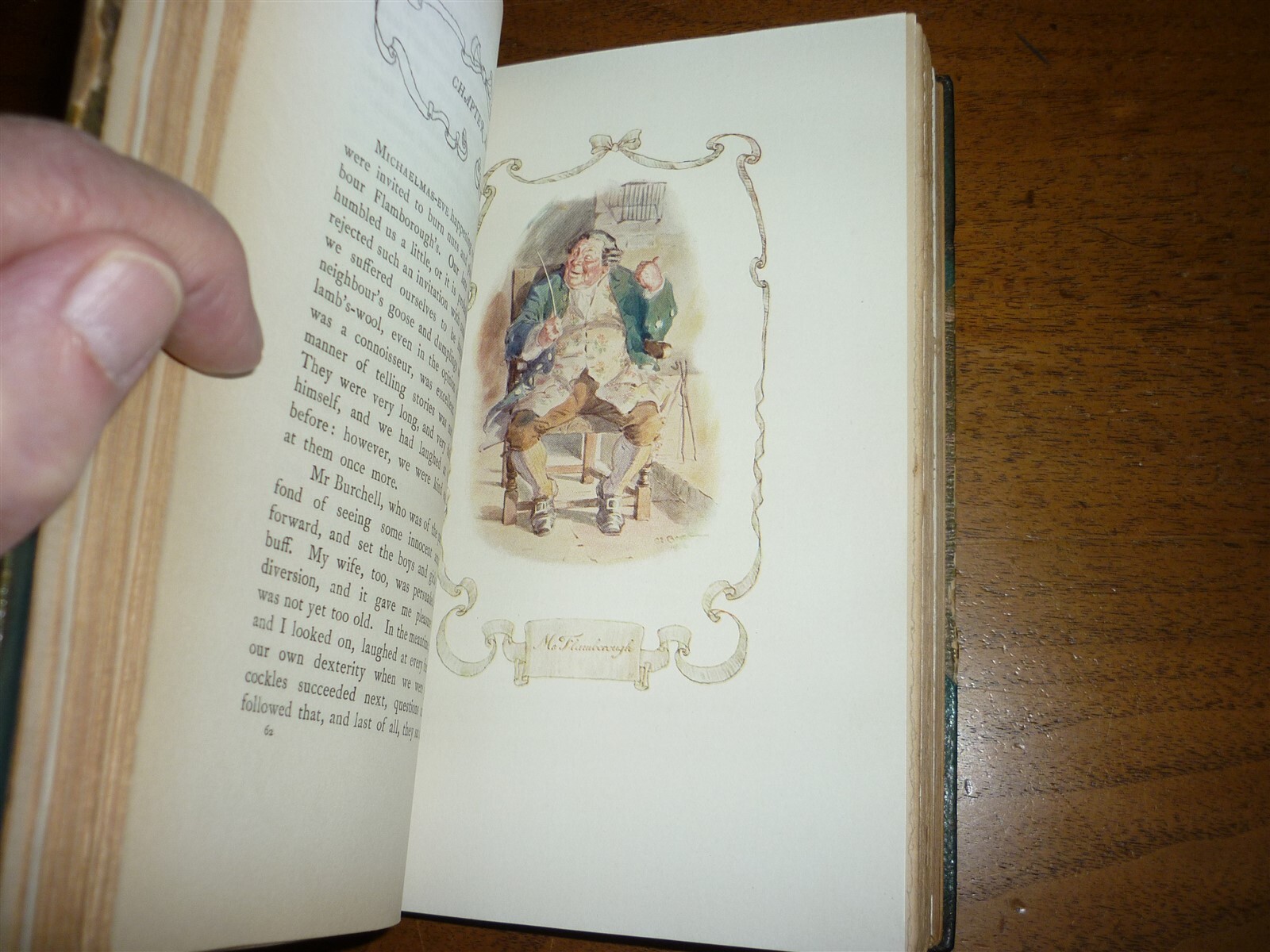 Oliver Goldsmith. Vicar of Wakefield. Dent/Dutton, 1904. Ills. Half-leather. VG.