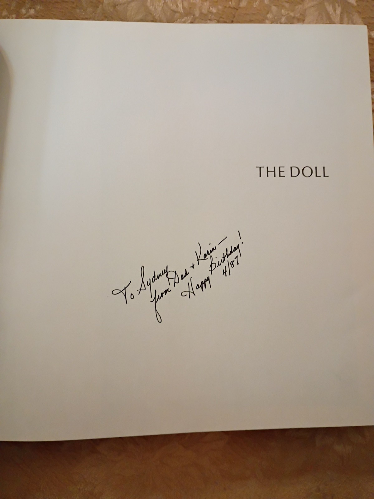 1977 The Doll Harry N Abrams Hardcover w/Dust Jacket Illustrated Art Book