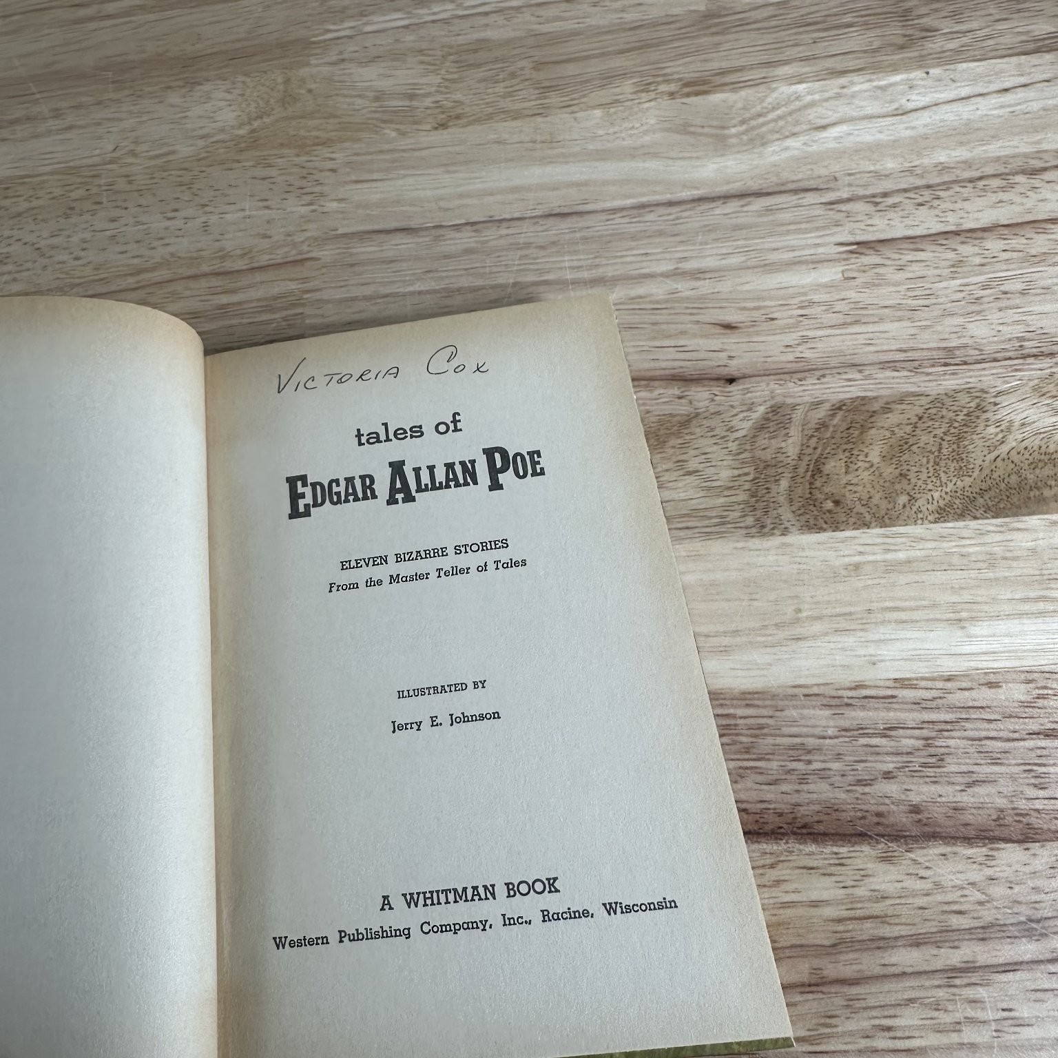 Tales of Edgar Allan Poe 1972 Illustrated Whitman Classics Gothic Horror