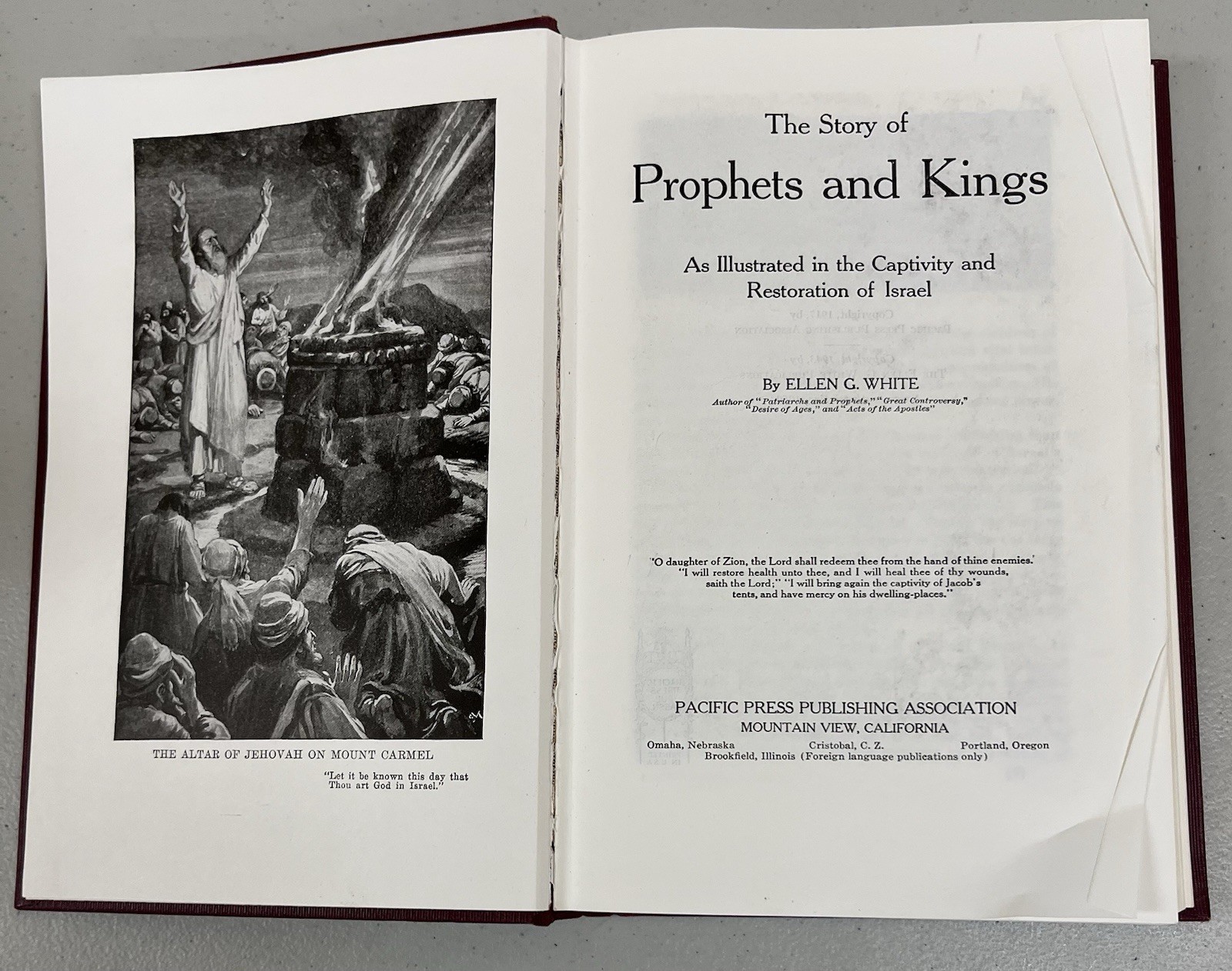 Ellen White 1950s Conflict 5 Vol Set Red/HC+4, Total 9; Seventh-day Adventist