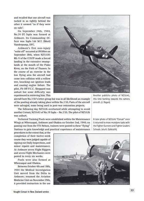 Pacific Corsair – The Vought Corsair in New Zealand service