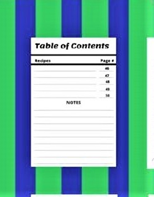 Blank Cookbook Recipe Book Variety to Choose From 9″ H x 6″ W 102 Pages