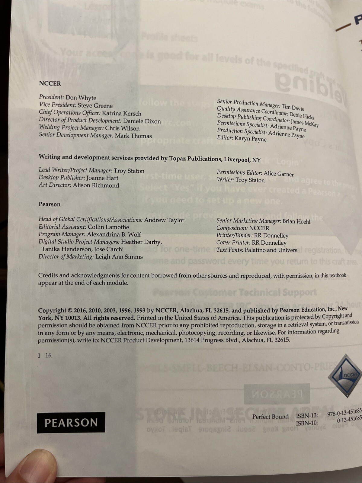 NCCER Welding Level 4 Lesson Plans + Instructor Copy – 5th Edition