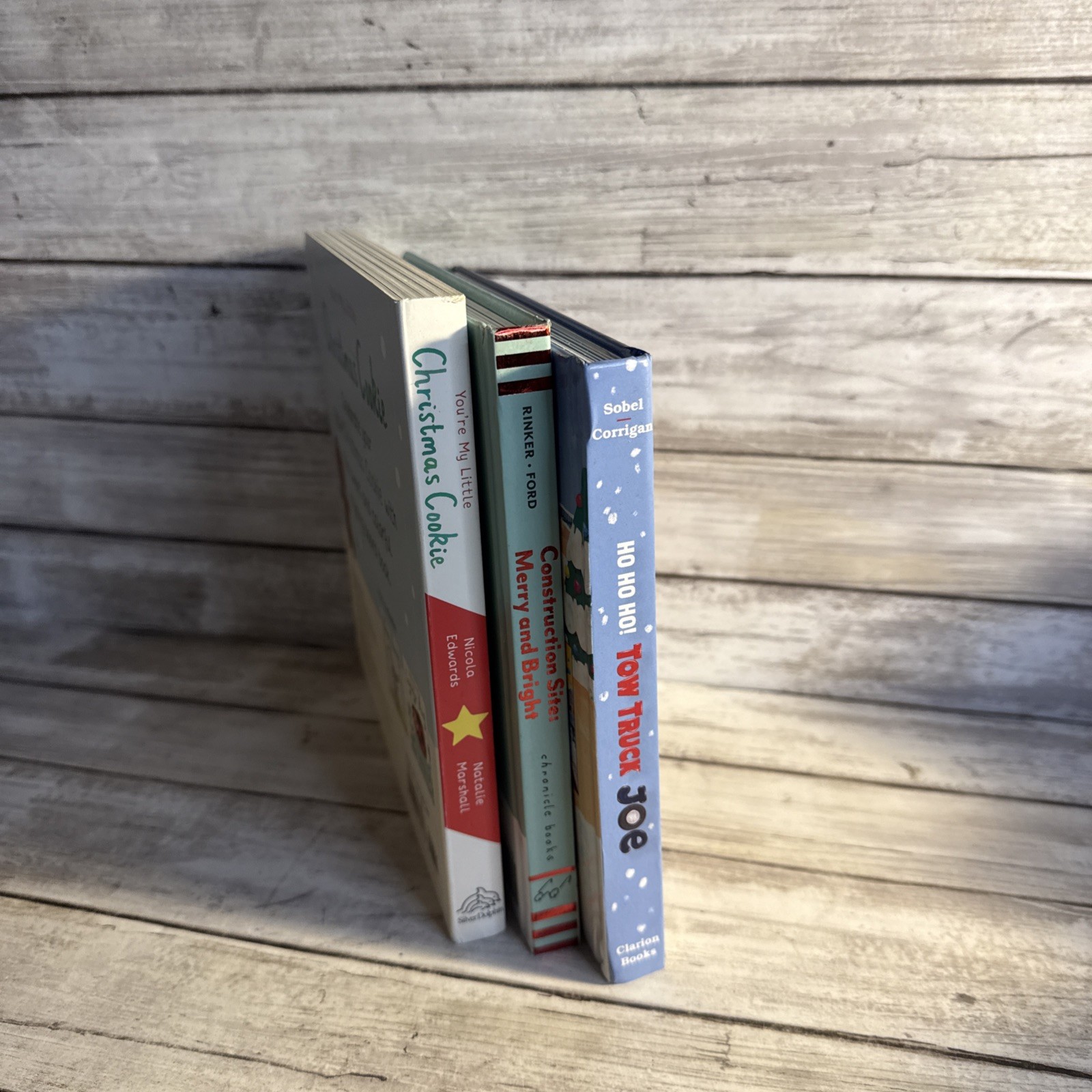 NEW! Lot Of 3 Christmas Touch Feel Experience Books Tow Truck Joe, + 2 More