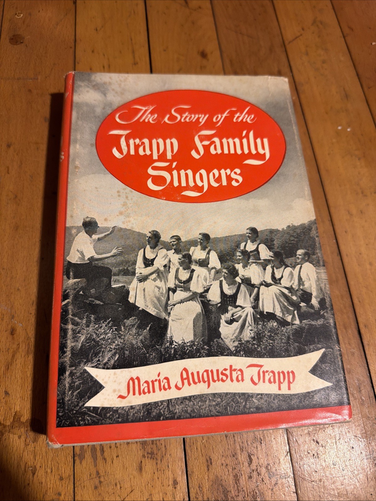 SIGNED Maria von Trapp THE STORY OF THE TRAPP FAMILY SINGERS HCDJ + Polaroid