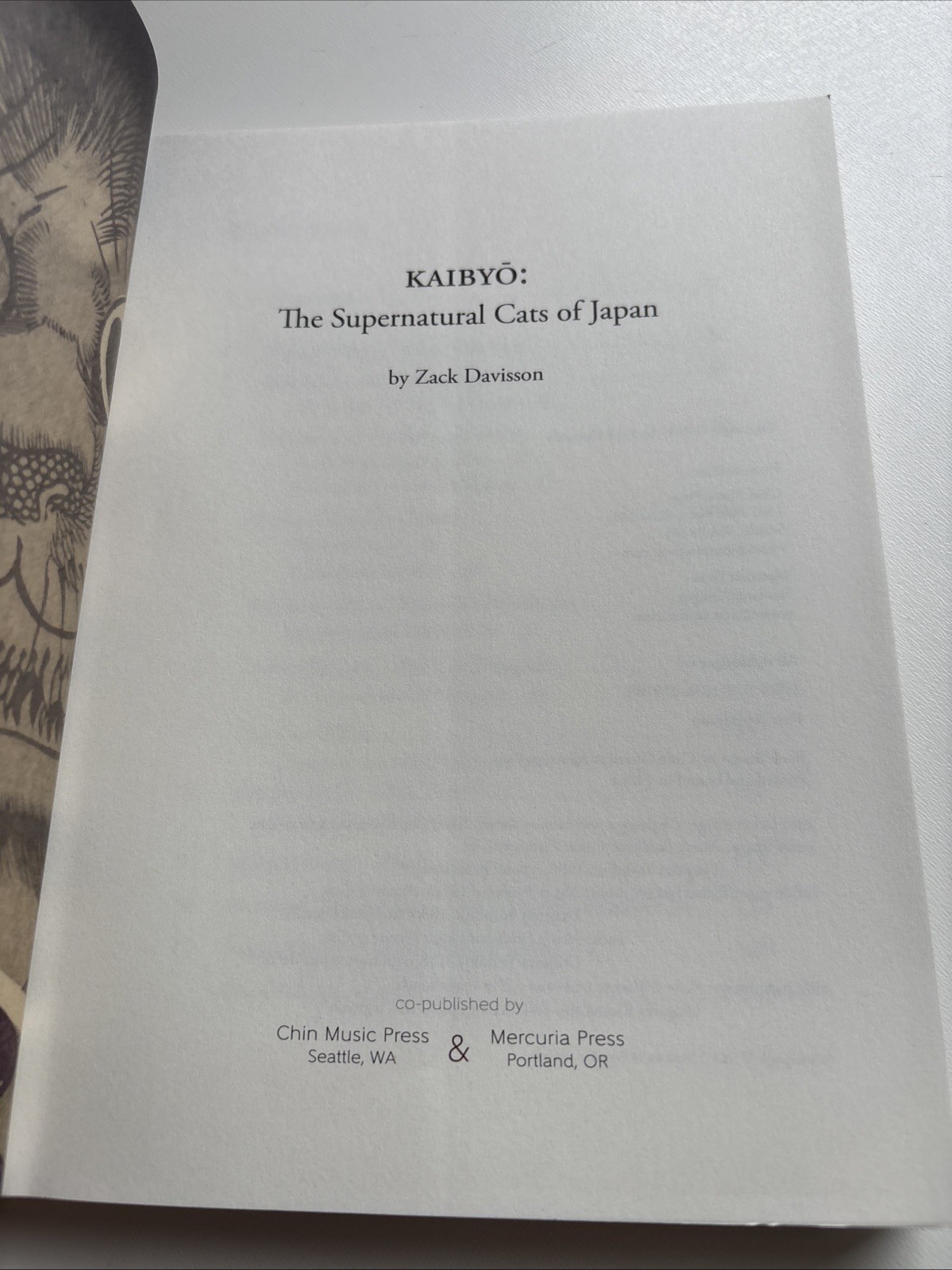 Kaibyo: The Supernatural Cats of Japan Zack Davisson 2017 1st Edition
