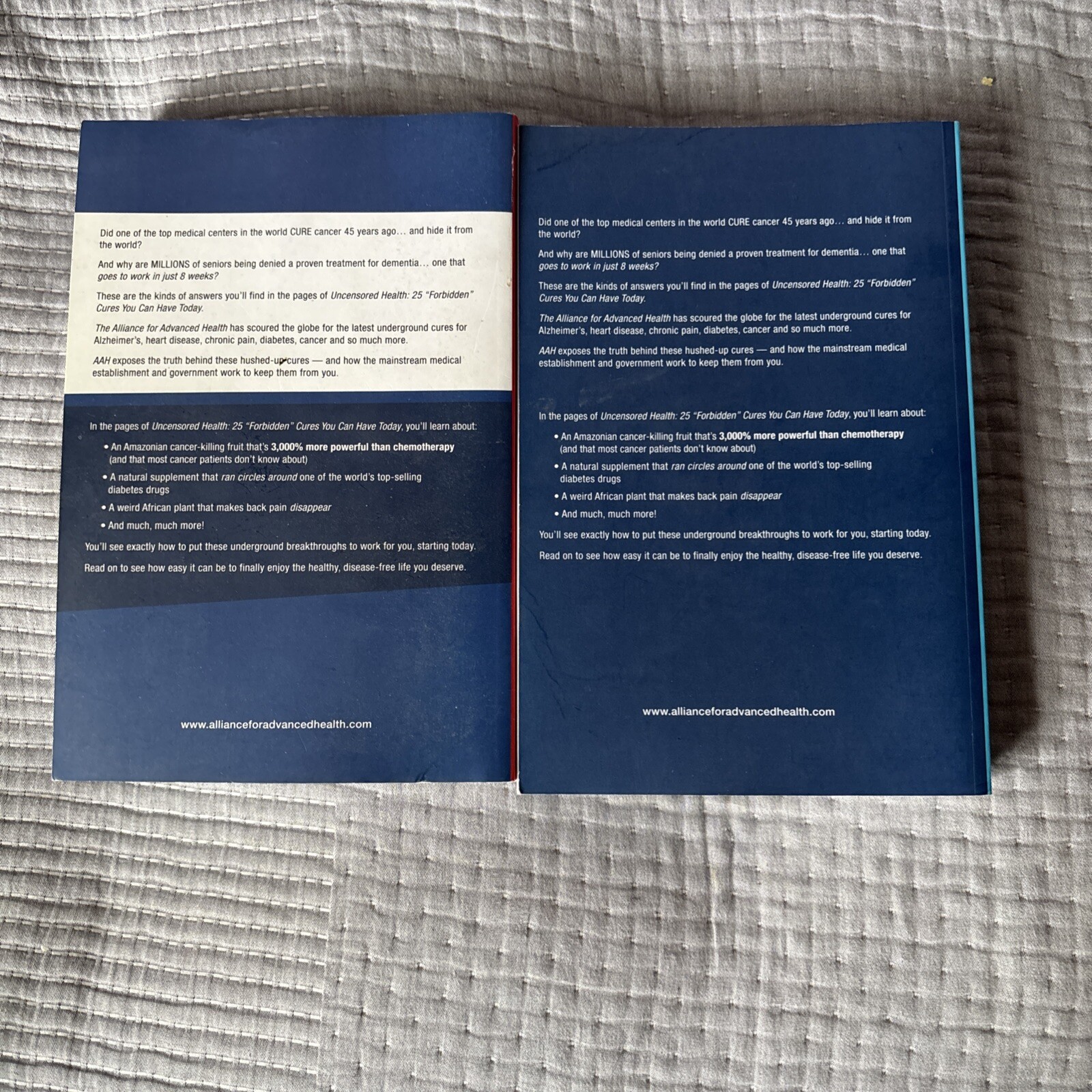 Uncensored Health 25 “Forbidden” Cures You Can Have Today Paperback Volume 1 & 2