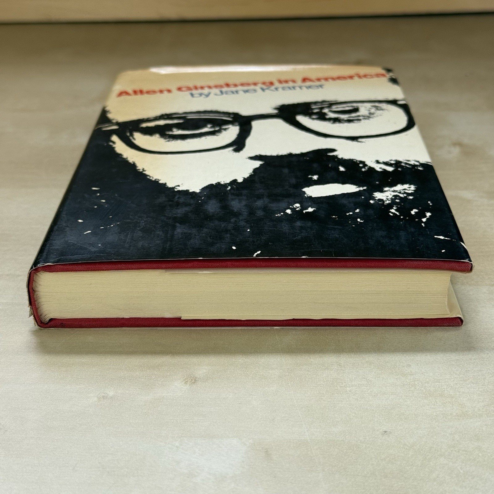 Allen Ginsberg in America by Jane Kramer Hardcover DJ 1969 1st Printing