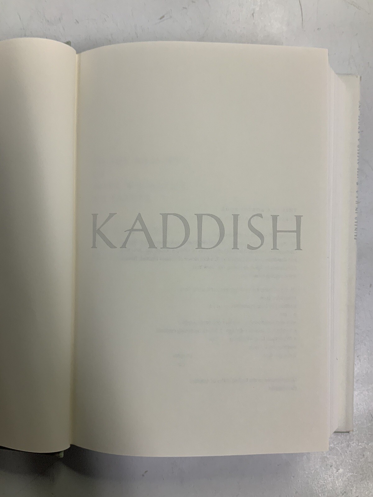 Kaddish 1998 Hardback Dust Jacket Leon Wieseltier PreownedBookCom