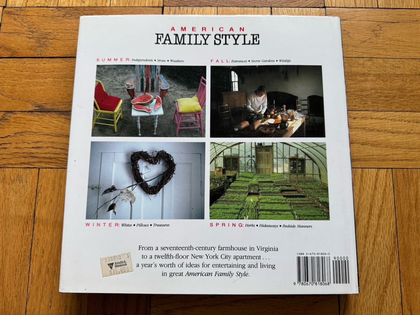 American Family Style : Decorating, Cooking, Gardening, Entertaining by Mary R.