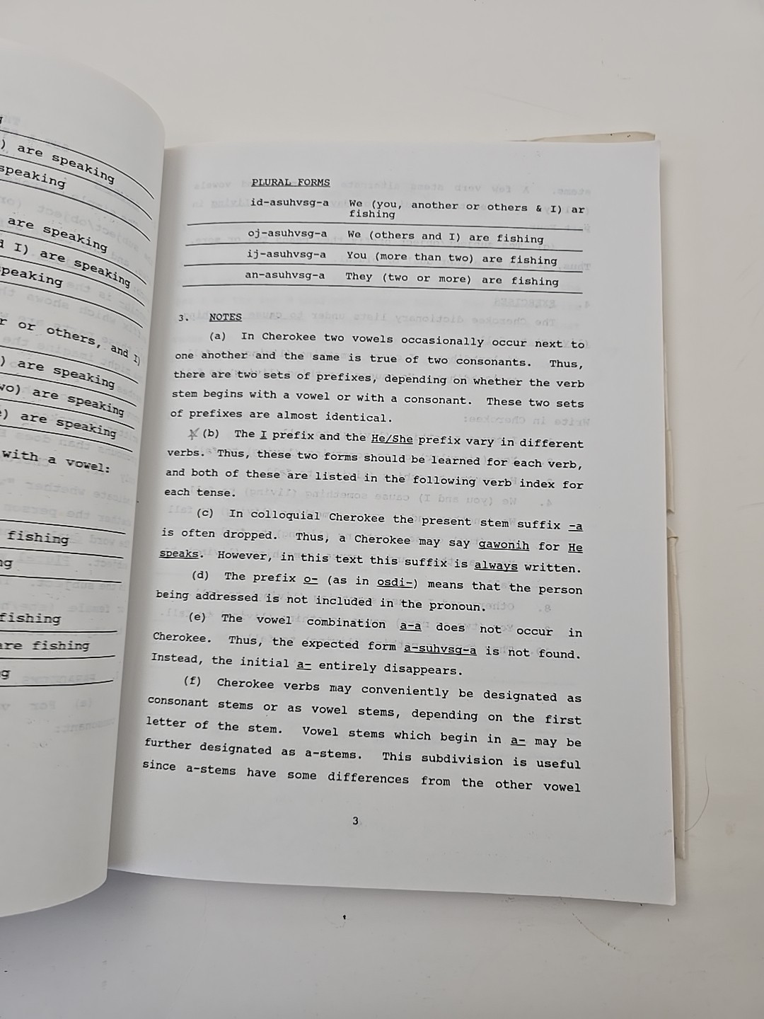 A Structured Approach to Learning the Basic Inflections of The Cherokee Verb