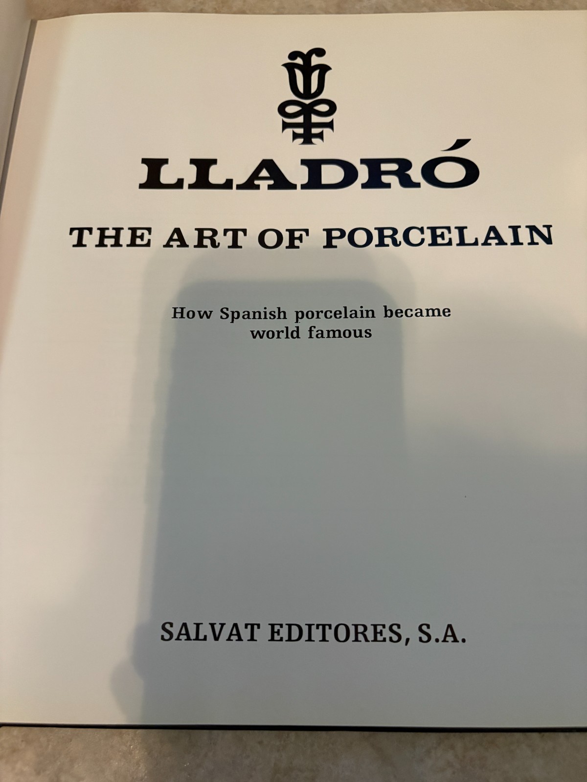 Lladro’ The Art of Porcelain How Spanish Porcelain Became World Famous 198 Pages