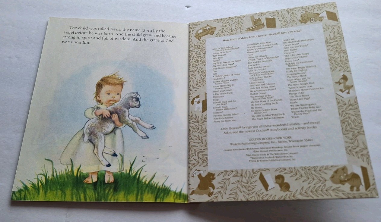 The Christmas Story 1994 VINTAGE a Little Golden Book 456-15
