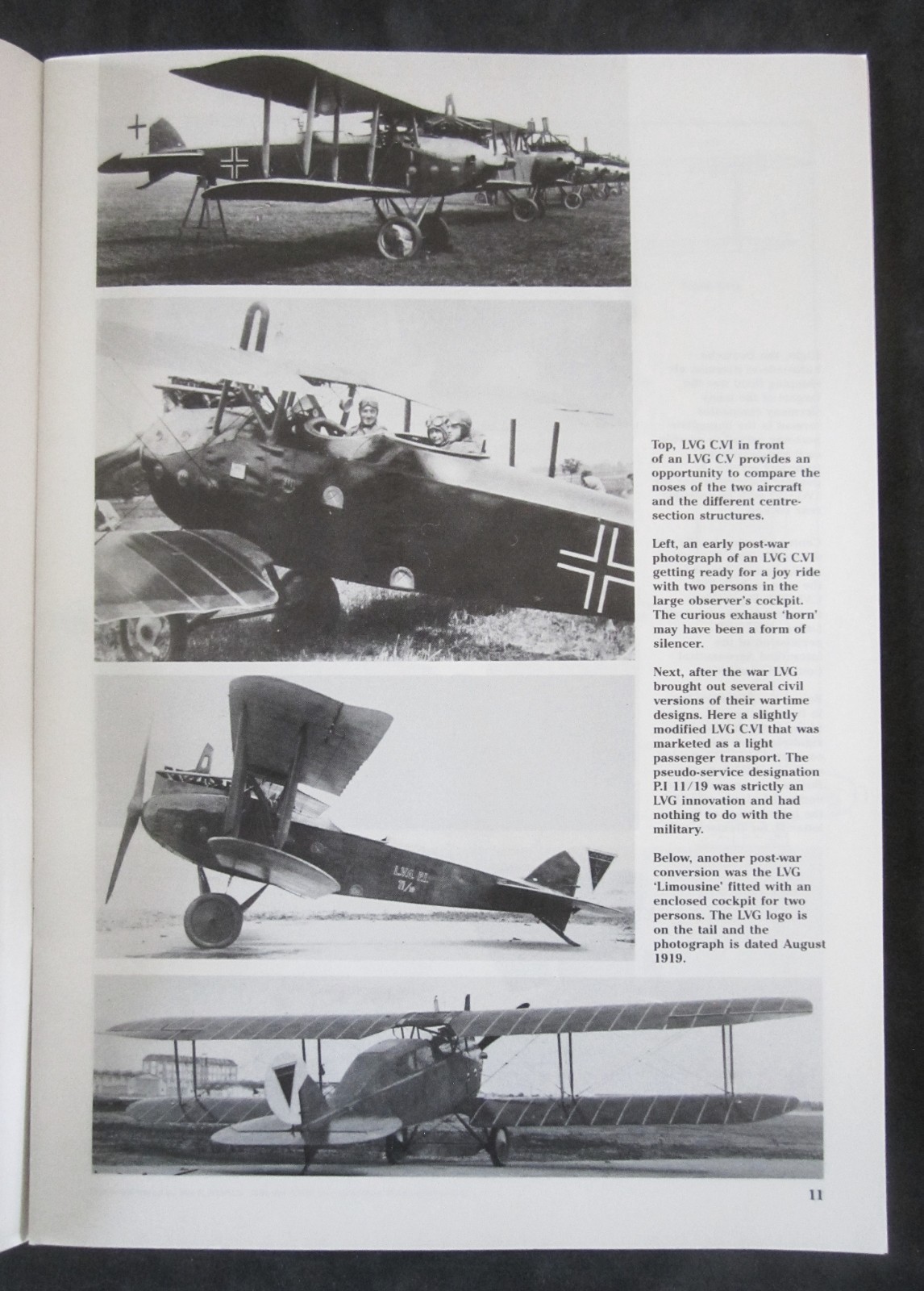 1989 Windsock Datafile #17-LVG C.VI-Grosz-WWl Military Aircraft-Modeler Plans