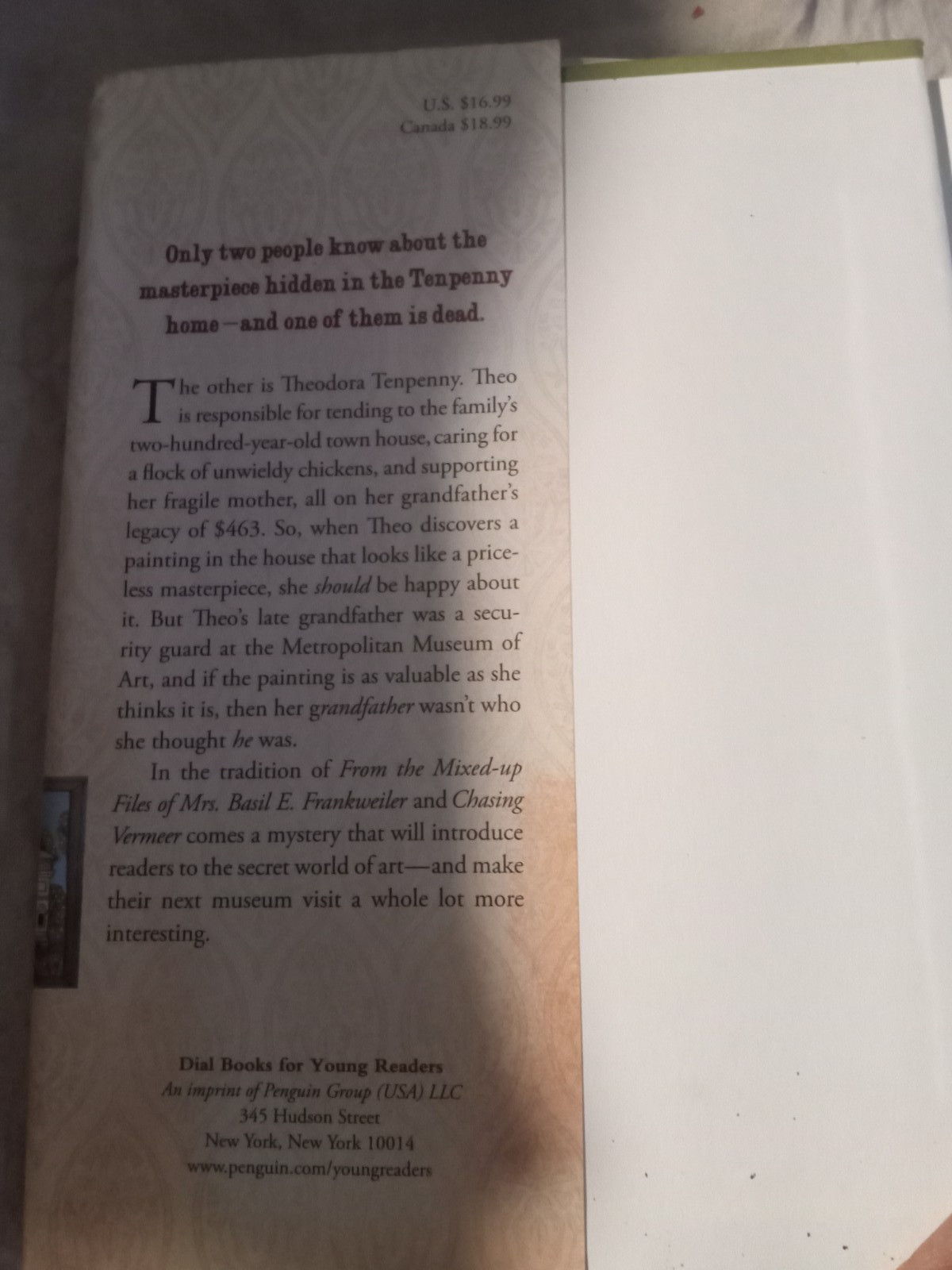 Under the Egg by Laura Marx Fitzgerald Hardcover 2014 NM