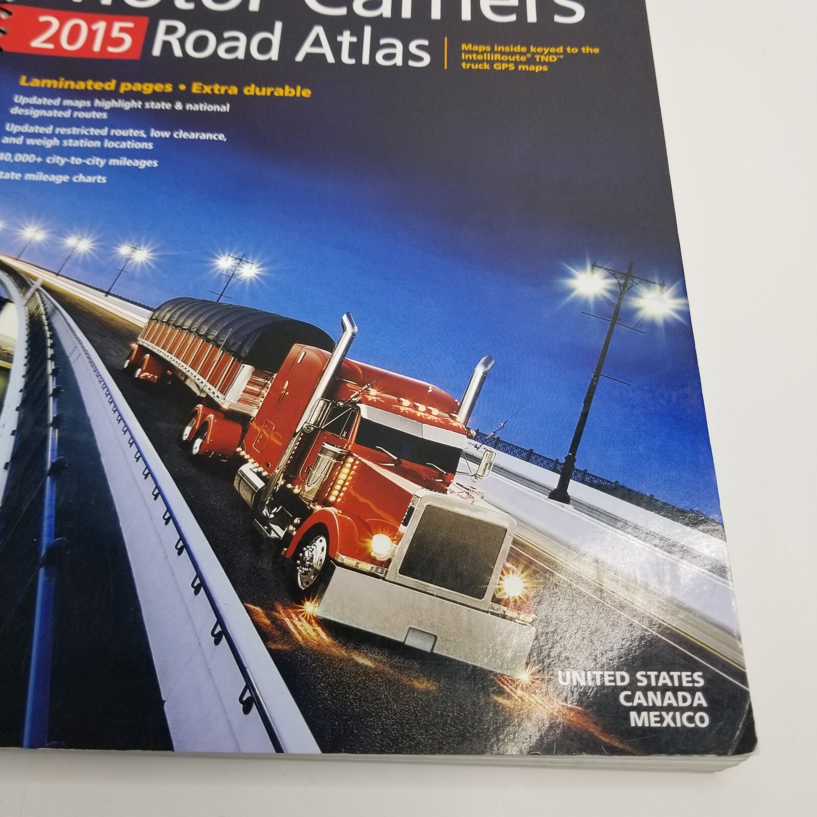 RAND MCNALLY Deluxe 2015 Road Atlas Laminated Pages Extra Durable, Prepping SHTF