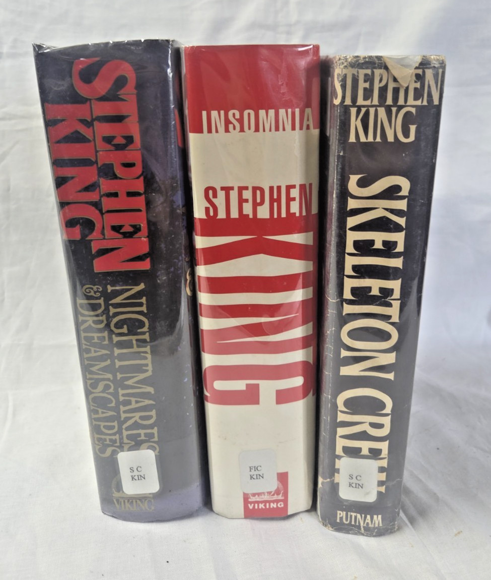 Lot of 3 Stephen King Hardbacks Skeleton Crew, Insomnia, Nightmares & Dreamscape