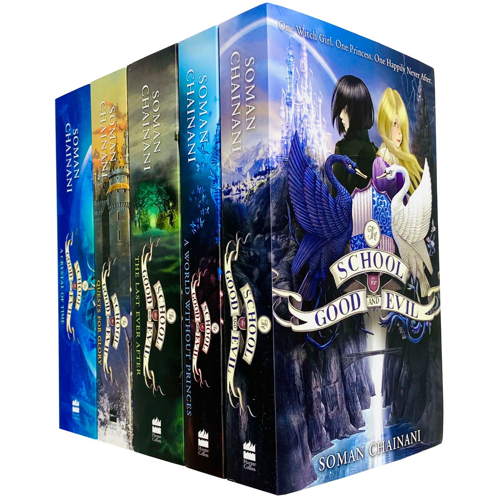 The School for Good and Evil Series by Soman Chainani 5 Books Age 8+ -Paperback