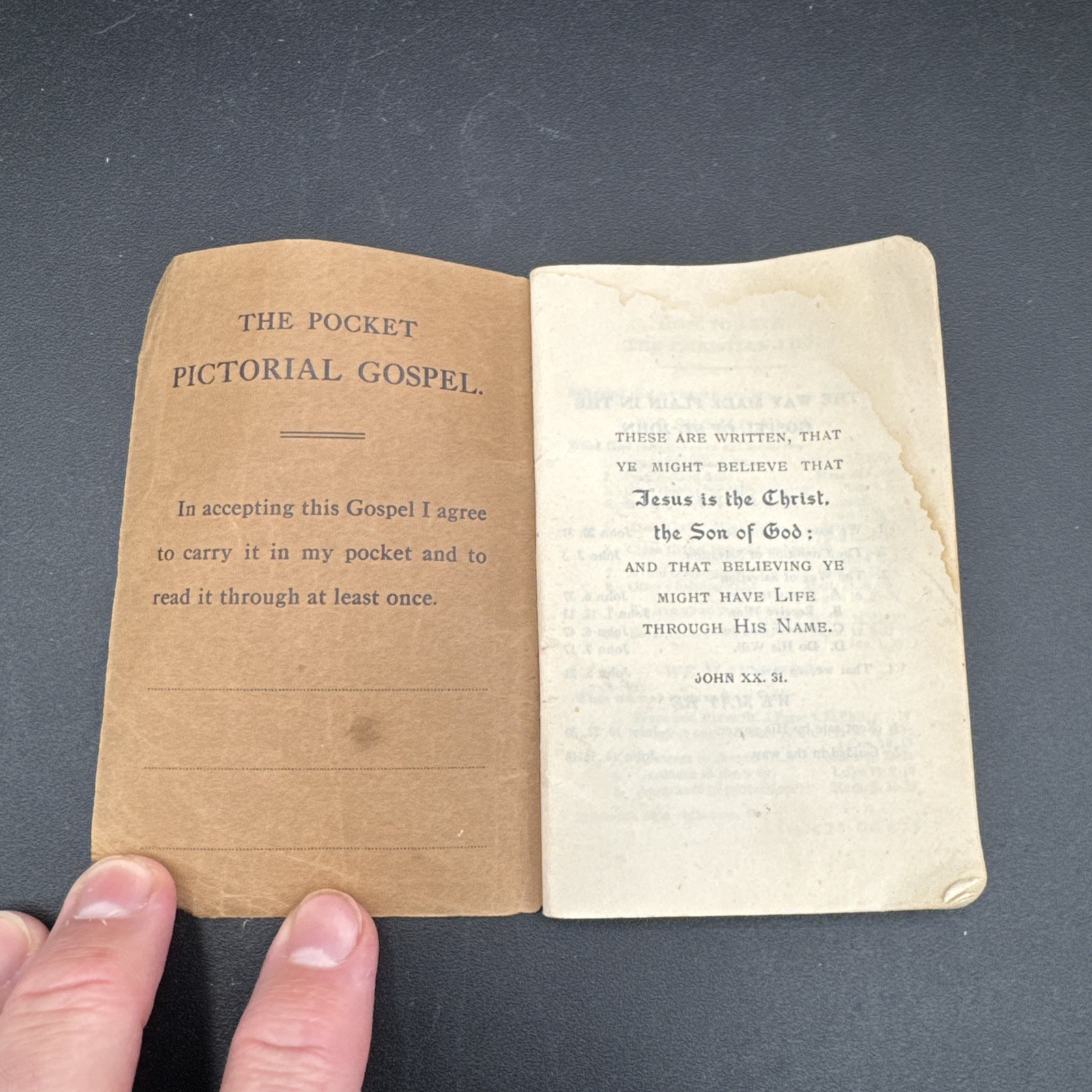 The “Emphasized” Gospel of St . John 1943 Pocket Sized