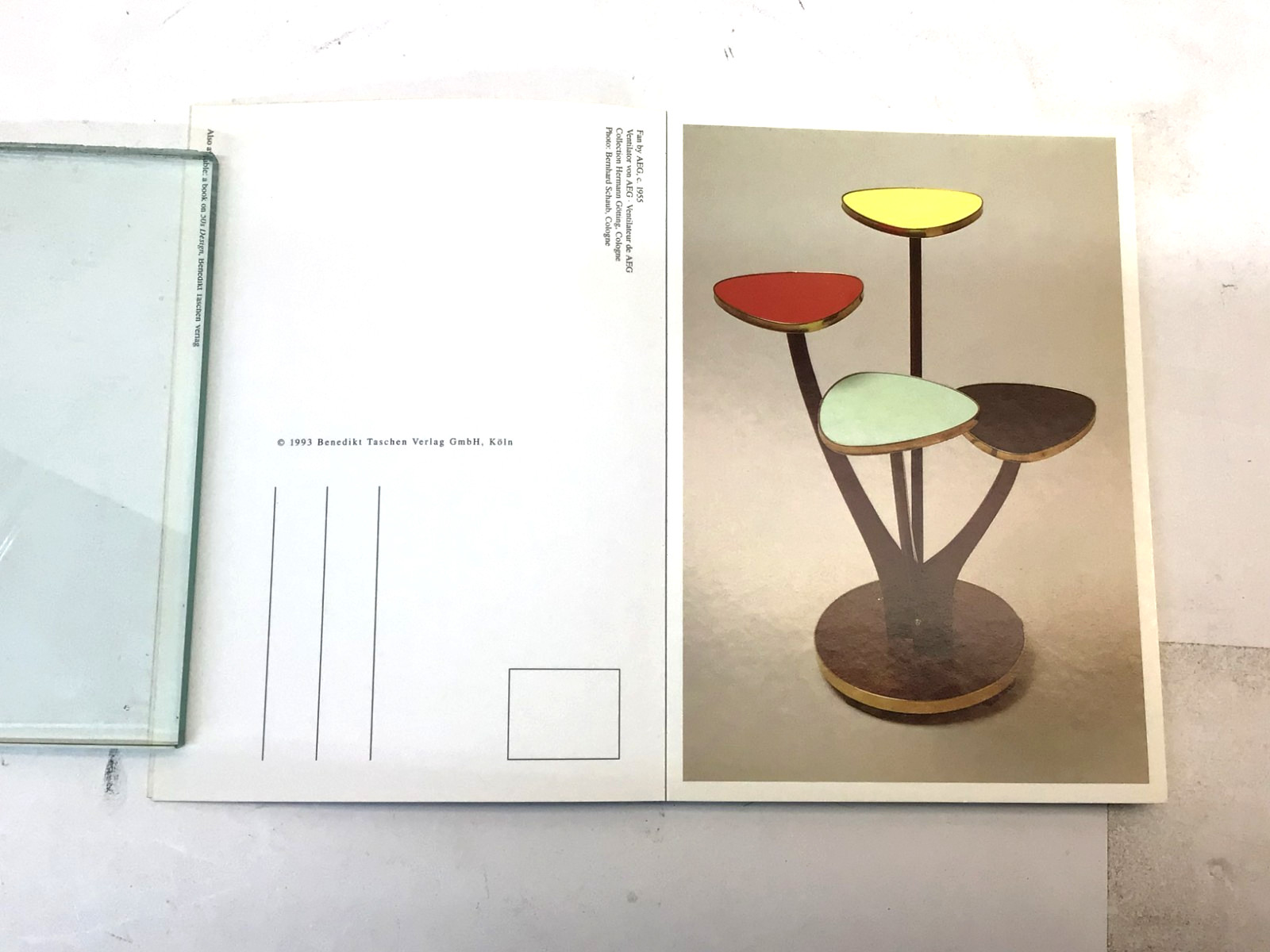 “50s Design 30 Postcards” Postcard Book . Set of 30 vintage items postcards.