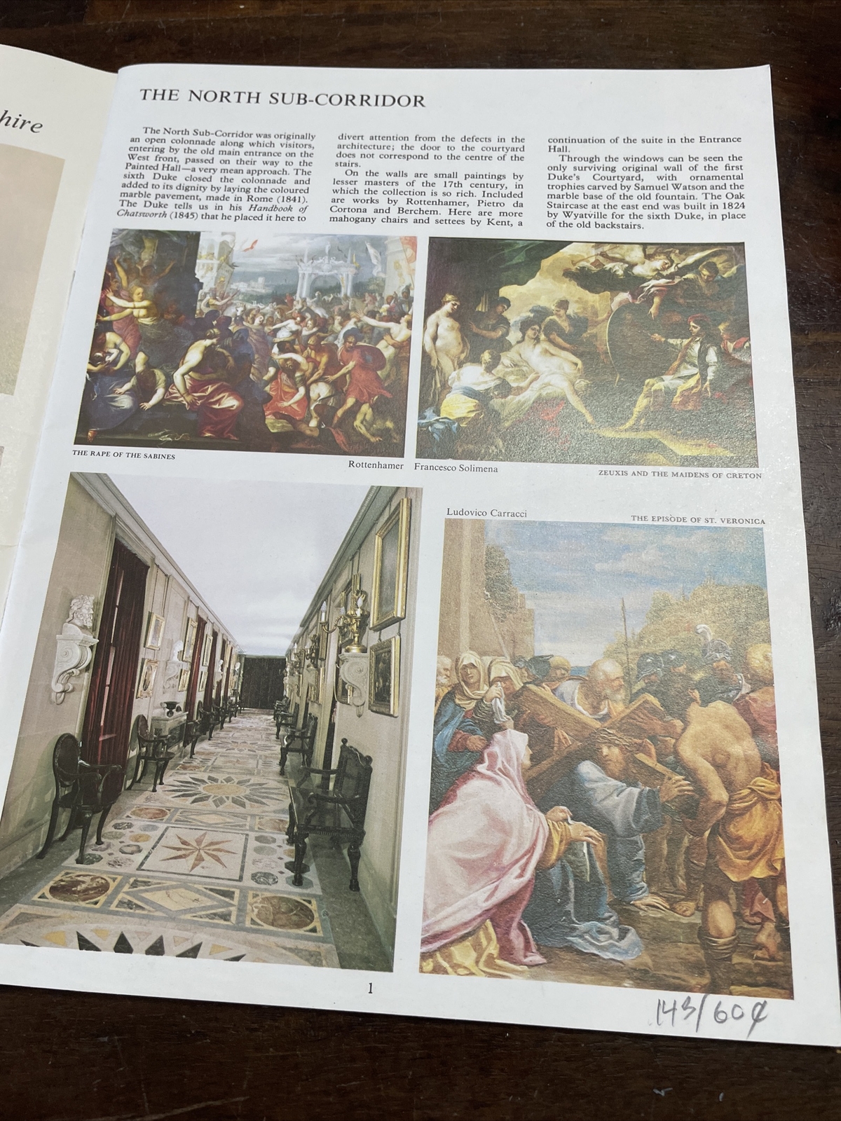 CHATSWORTH HOUSE, ENGLAND. 34 PAGES.
