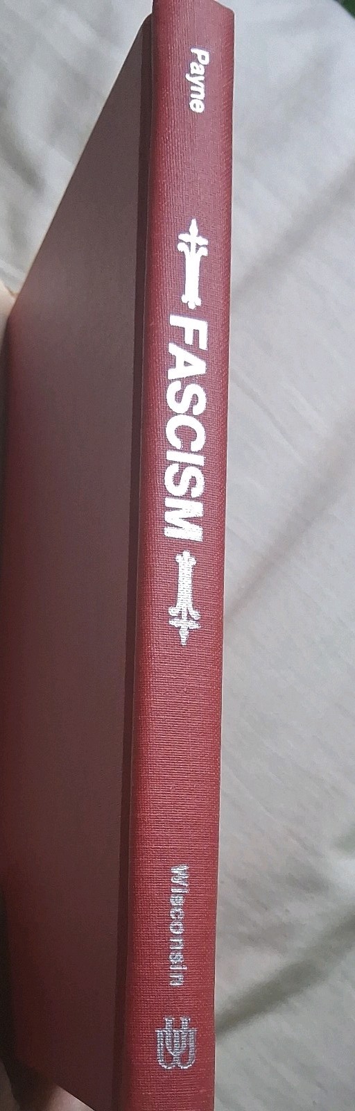 Fascism: Comparison & Definition 1980 Stanley G. Payne HC/DJ 1st Print Wisconsin