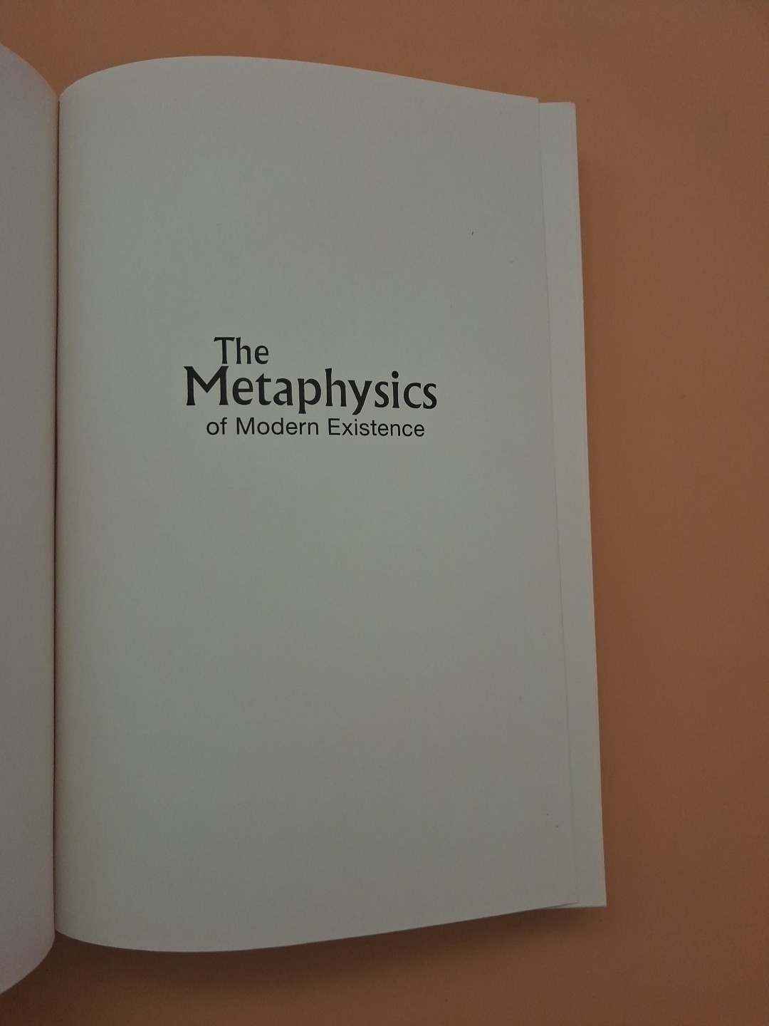 The Metaphysics of Modern Existence, Wilkins, David,Wildcat, Daniel,Deloria Jr.,