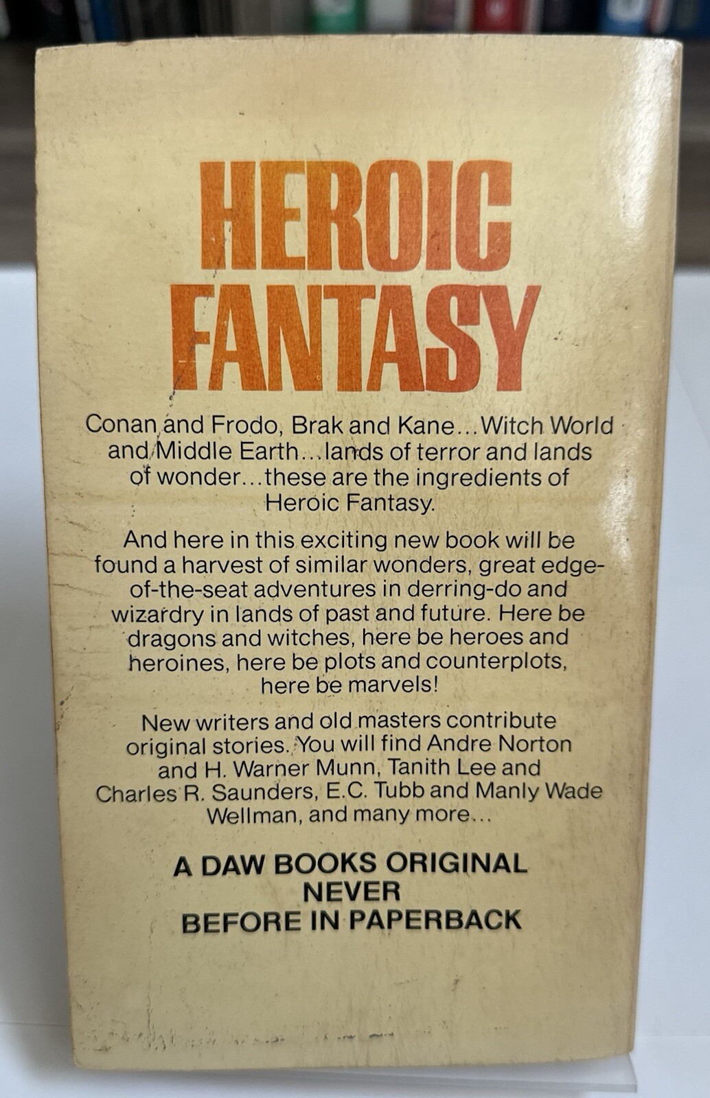 Heroic Fantasy 1979 DAW No 334 Paperback 1st Printing Anthology Vintage PB