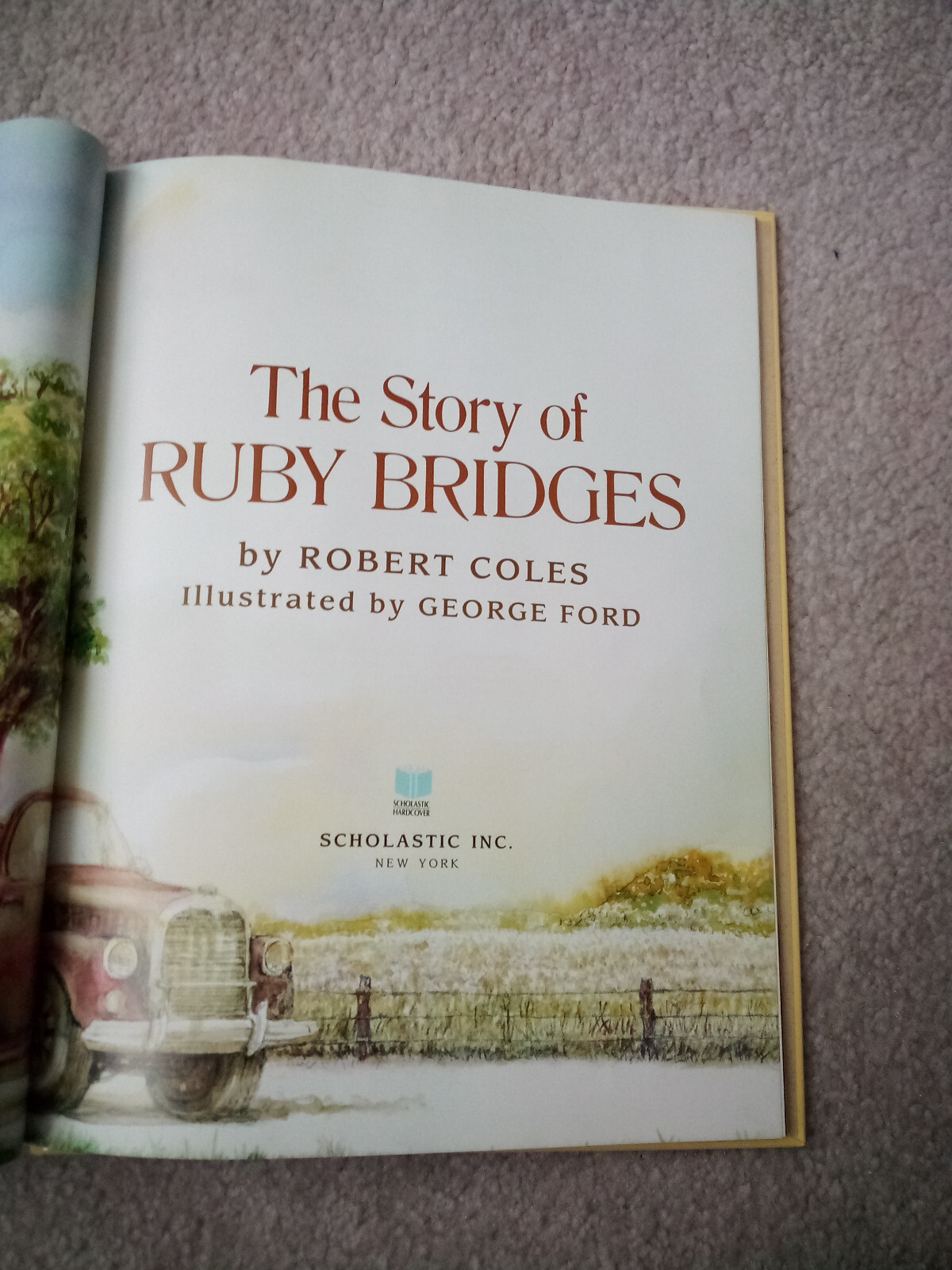 SIGNED! The Story of Ruby Bridges, by Robert Coles. Hardcover picture book.