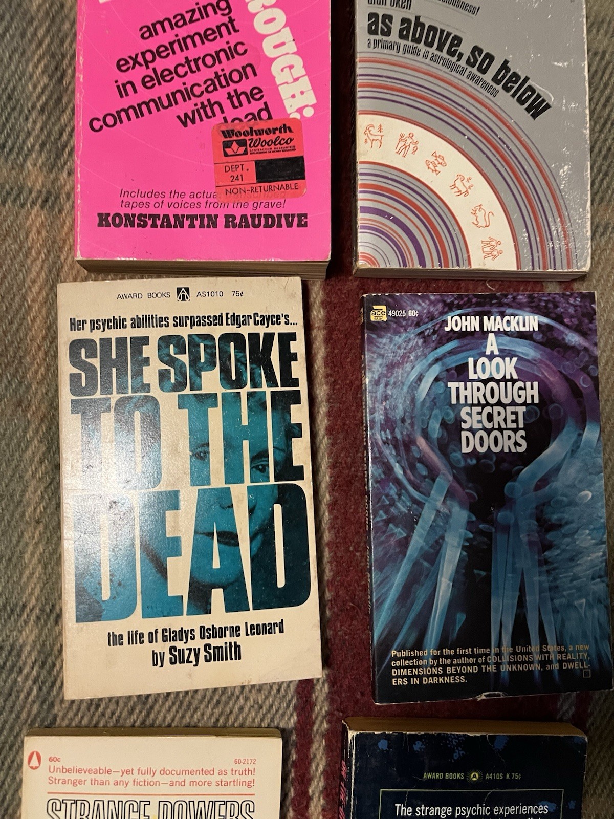 Telepathy, ESP, Psychic Powers, Prophecy Book Lot