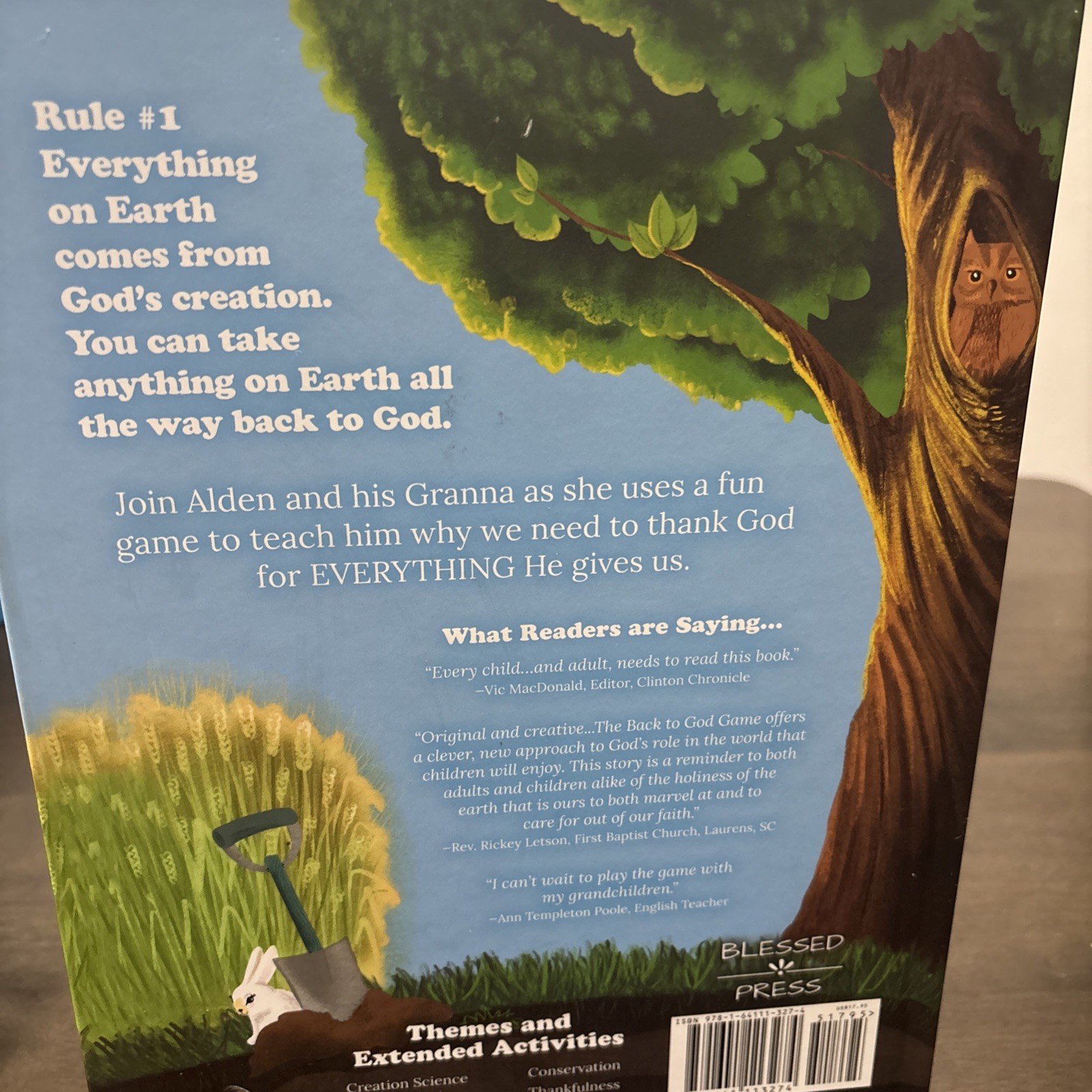 Book..Children’s The Back To God Game Tilly Culbertson.