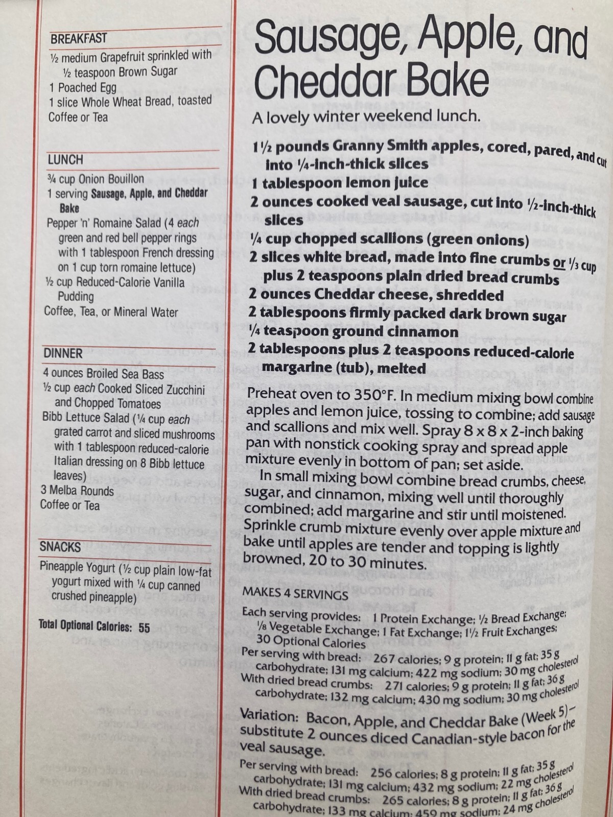Weight Watchers Quick and Easy Menu Cookbook 250 RECIPES QUICK SUCCESS 340 PAGES