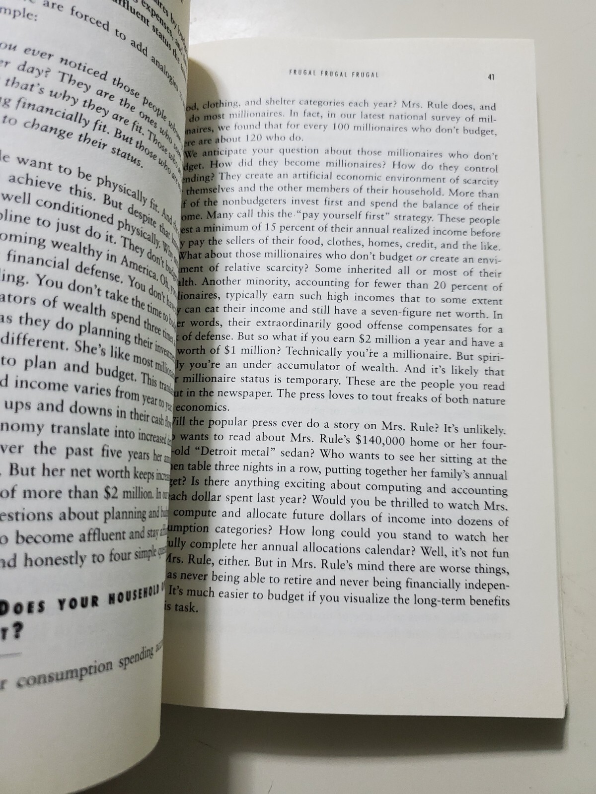 The Millionaire Next Door by Thomas J. Stanley & William D. Danko (Paperback)