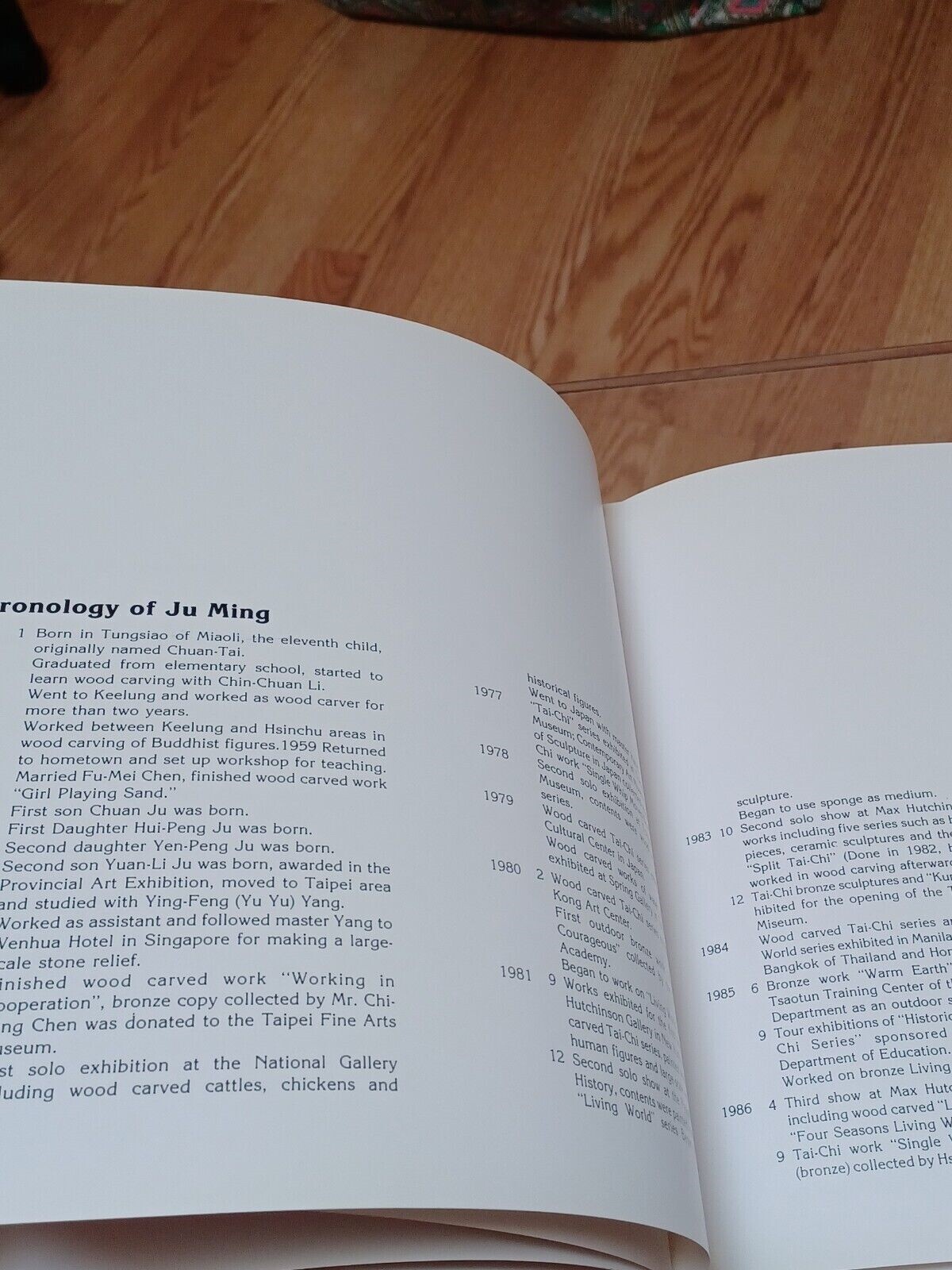ju ming paintings 1988 hardcover 78+ pages catalog