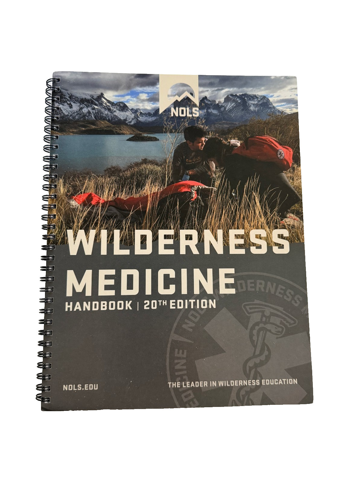 NOLS Wilderness Medicine 7-Pc Bundle 3 Books Nalgene Flag Bandana Patch WFA WFR