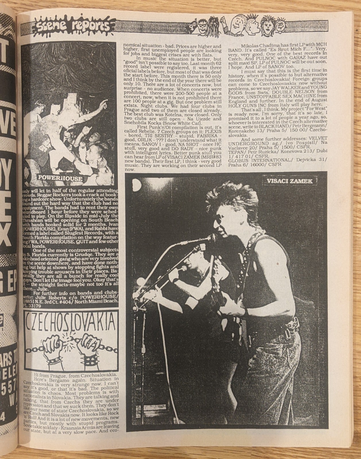 MAXIMUM ROCKNROLL #88 September 1990 CREAMERS Kolaborancji L7 Visaci Zamek