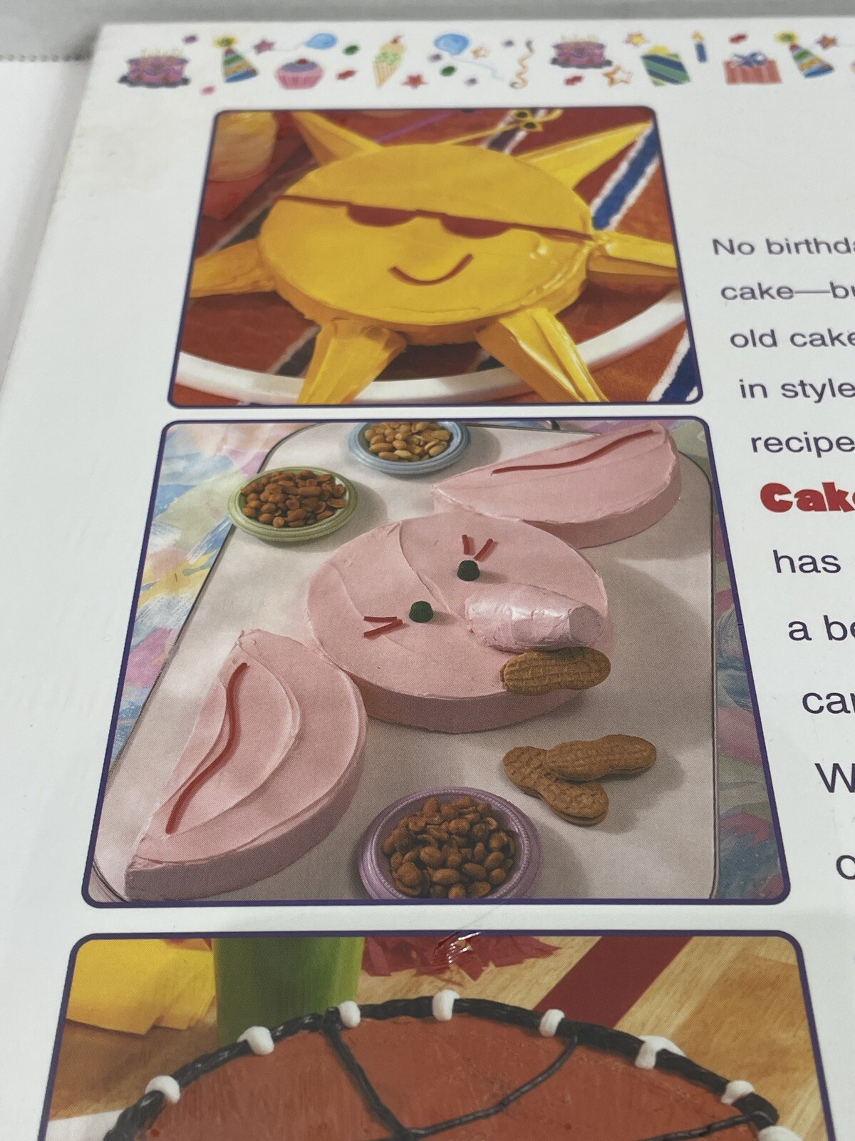 Birthday Cakes For Kids Recipes & Cake Decorating Cookbook Hardcover Sealed I1